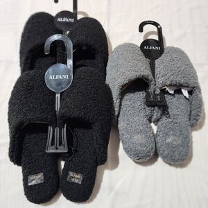 New Alfani shearling sherpa slippers house shoes